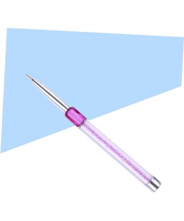 minkissy Dual Brush Pens Gel Nail Brush Flat Brush Pen Nail Brush Pen Purple Manicure Builder medium Purple - Buy Online on GoSupps.com