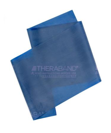 THERABAND Resistance Bands 50 Yard Roll - Professional Elastic Latex for Upper & Lower Body Core Exercise Rehab Pilates | Extra Heavy Level 5 - Blue - Buy Online on GoSupps.com