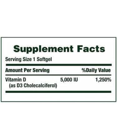 Nature's Bounty Immune Health Vitamin D3 5000 IU 400 Softgels - Buy Online on GoSupps.com