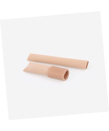 FRCOLOR Toe Tubes Sleeves 2pcs - Nylon Toe Caps for Finger Protection | Khaki High Heel Safety Toe Covers - Buy Online on GoSupps.com