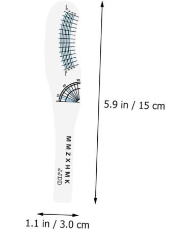 FOMIYES 30 Pcs Eyelash Measuring Ruler Lash Tool Eyelash Ruler Lash Tape Eyelash Length Ruler Sector Mascara 1 count (Pack of 1) As Shownx3pcs - Buy Online on GoSupps.com