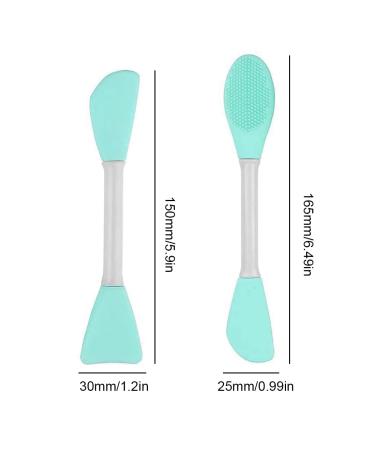 Sioppkik Silicone Facial Mask Brush - Double-Sided Face Mask & Cleaning Brush Set | DIY Beauty Tools (2 Pieces) - Buy Online on GoSupps.com