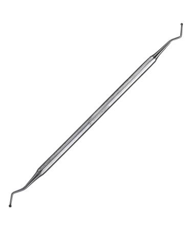 Podiatry Blacks Files and Probe by YNR - German Chiropody Blacks File Spoon and Swan Neck Probe for Podiatry Use - Pedicure Foot Care Tools (Dual Sided Spoon)
