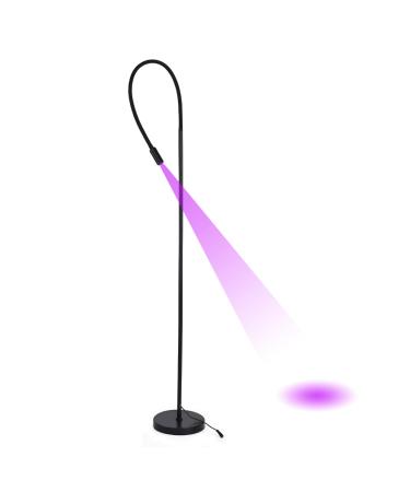 Eyelash Glue Light 5W Flexible LED Eyelash Lamp with Foot Pedal Eyelash Extension System Curing Lash Glue Cured LED Gel Light for Eyelash Nail Tech