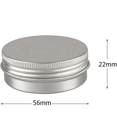 Buy 50 PCS 40ml Silver Aluminum Screw Cap Containers | Ideal for Cosmetics & Craft Storage | International Shipping - Buy Online on GoSupps.com