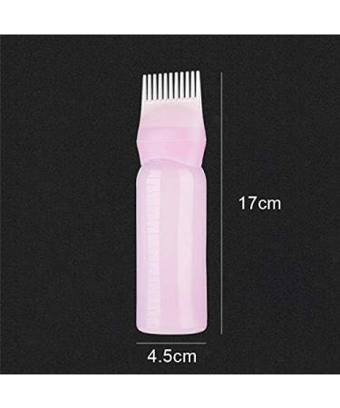 120ml Applicator Bottle Hair Colour Brush Hair Oil Bottle with Graduated Brush Applicator Bottle Comb Root Comb Salon Hair Coloring Tool Comb Hair Tools Applicator (2PCS WHITE) - Buy Online on GoSupps.com