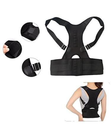 Adjustable Posture Support Brace Magnet Therapy Straps Back Neck Shoulder Straight Corrector Spine Belt Megnetic Corset Unisex (Color : Beige Size : S 55-60cm) Vision Beige XXL 90-100cm - Buy Online on GoSupps.com