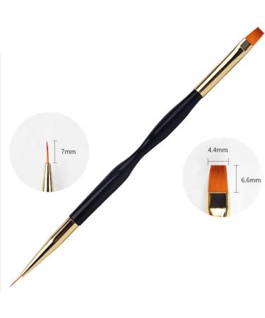Nail Painting Liner Pen Double Head Nail Art Dual Use Nail Art Brush Gel Polish Nail Drawing Pen Brush Makeup brushes - Buy Online on GoSupps.com