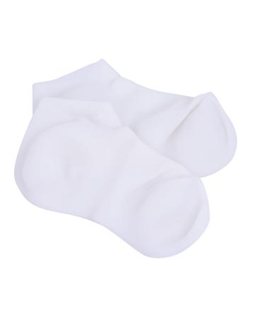 NUSITOU Anti Dry Sock 1 Pair Protective Socks Gel Socks Cotton Glove Moisturizing Socks for Breathable Socks Silicone Socks for Women Dry Feet Cracked Sebs Sole of Foot Women's Aloe White 21X13cm