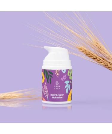 LUMA & LEAF Facial Moisturizer 1.7 Oz - Advanced Relief & Repair Cream with Hemp Seed Oil Niacinamide & Shea Butter - Soothe Skin Naturally - Buy Online on GoSupps.com