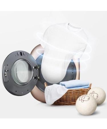 Wool Dryer Balls 6PCS Anti Static Tumble Dryer Balls Reusable Natural Fabric Softener for Laundry Wool Balls for Tumble Dryer Wool Dryer Balls to Reduce Drying Time Wrinkles and Static - Buy Online on GoSupps.com