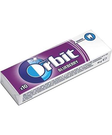 6 Packs Wrigley's Orbit Blueberry Sugar Free Chewing Gum Helps keep Teeth Clean And Mouth Fresh