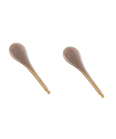 Beaupretty 2 pcs Yak Skull guasha Massage Board Facial Massage Chinese Scraping Body guasha Plate Scraping Board face Massager ox Horn Scraping Plate Sand Board Yak Horn 13x3.5cmx2pcs As Shownx2pcs