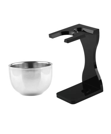 Minkissy 1 set of shaving set soap bowl made of stainless steel shaving shell stand for safety razor Razor brushwood holder for shaving brush gift multifunction tools dad acrylic sorted color 12x7.2cm