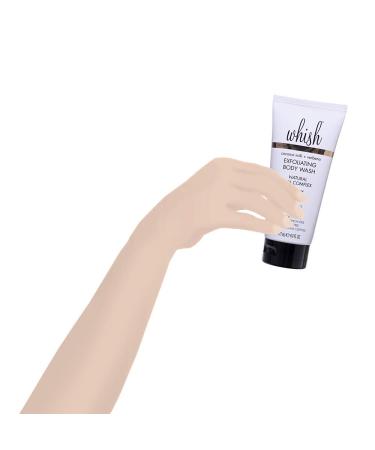 Whish Coconut Milk Exfoliating Body Wash - Alpha Hydroxy for Even Skin Tone & Clear Complexion - 6fl oz - Buy Online on GoSupps.com