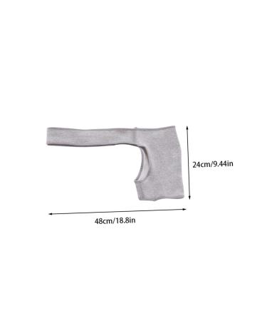 HAPINARY Rotator Cuff Support Shoulder Brace | Sports Shoulder Pads for Tendonitis | Heating Pad Shoulder Sling | Light Grey Elastic Fibers | 48.00X24.00X15.50CM - Buy Online on GoSupps.com