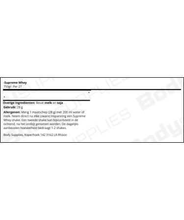 Body Supplies Supreme Whey 750gr Salted Caramel - Buy Online on GoSupps.com