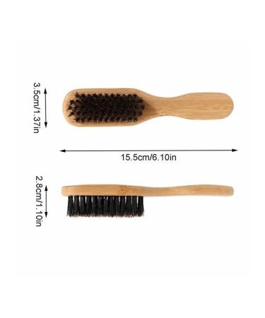 Men's Hair & Beard Brush Set - Hard Stiff Brushes for Healthy Growth | 5 Piece Elasticity & Smooth Finish - Buy Online on GoSupps.com