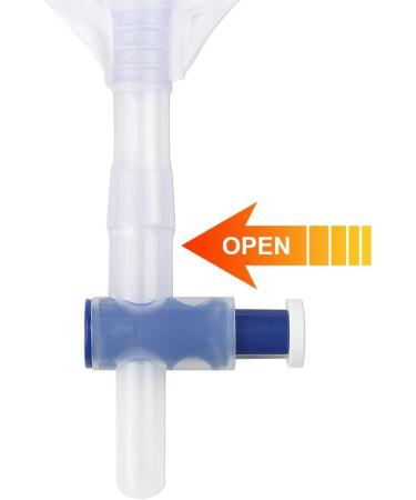 Urine Drainage Bag with Anti-Reflux Chamber - 2000ml Vinyl (5 Pack) for Enhanced Safety & Comfort | International Shipping Available - Buy Online on GoSupps.com