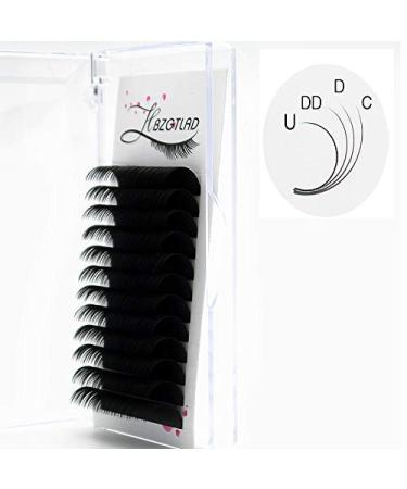 HBZGTLAD New U/ C/D/DD 8-20mm Faux Mink Individual Eyelash Lashes Maquiagem Cilios For Professionals Soft Mink Eyelash Extension (0.07mm-U 16mm) 0.07mm-U 16mm
