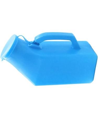 Male Portable Urinal 1L Blue Home Urinal Potty Thick Firm Urine Bottle with Lid Portable Men Urinal Pee Bottles for Outdoor Camping Travel - Buy Online on GoSupps.com