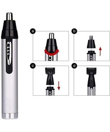 Professional Ear and Nose Hair Trimmer - Painless Dual Edge Clippers for Men & Women - IPX7 Waterproof & Easy Cleansing - Buy Online on GoSupps.com