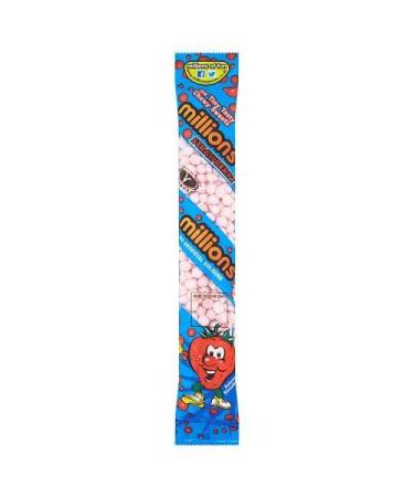 Millions Tubes Fraise - 60 g - Lot de 4
