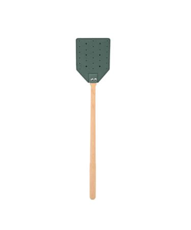 Fly Swatter Leather Swatter Manual Heavy Duty Fly Swatter with Long Wooden Handle for Home and Indoor Use Fly Swatter B