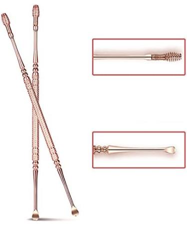 Dual Head Spring Ear Cleaner - 3 Pack Stainless Steel Earwax Removal Tool for Kids and Adults - Buy Online on GoSupps.com