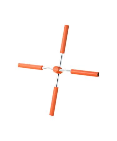 Retractable Posture Corrector Practical Yoga Sticks Stable Portable for Home (Orange)