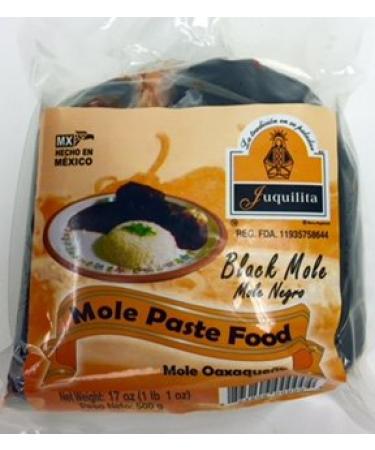 Mole Negro from Oaxaca - Black Mole Paste by Juquilita - 17 oz 1.06 Pound (Pack of 1)