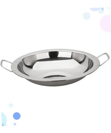 Ciieeo 3pcs Pancake Pan Flat Pan Nonstick Induction Cooker Pan Stainless Frying Pan Commercial Griddle Seafood Serving Platter Stainless Steel Pan Omelet Pan Hot Pot Seafood Pot Silverx3pcs 29 25.3CMx3pcs - Buy Online on GoSupps.com