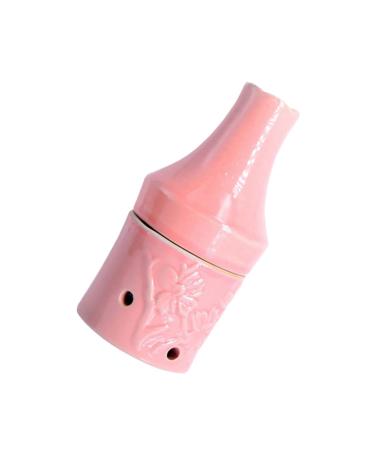 Beavorty 1 STK Peach Blossom Moxibusion Ceramic bottle Moxa-tank smoke-free mox guns Chinese massage tools Roller massager scratch cup Guasha-cup pink fabric box