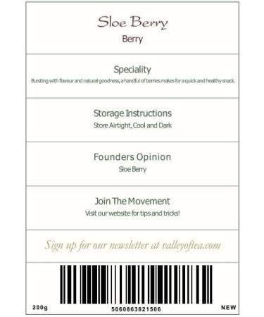 Blackthorn Dried Berries Organic Quality - Sloe Berries - Sherrys Berries 200g - Buy Online on GoSupps.com