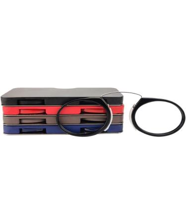 Ispchen Portable Armless Reading Glasses for Men & Women | Stylish Frameless Presbyopic Glasses with Bag | Mini +1.5 Enlargement Glass - Buy Online on GoSupps.com