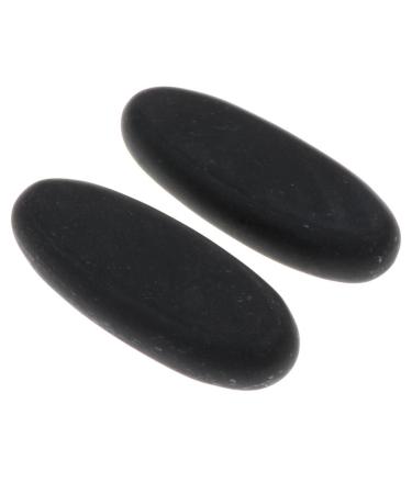 Bothyi Pack of 2pieces Heated Warmer Rocks for Spa Massage Relaxation 8x3.2x1.5cm