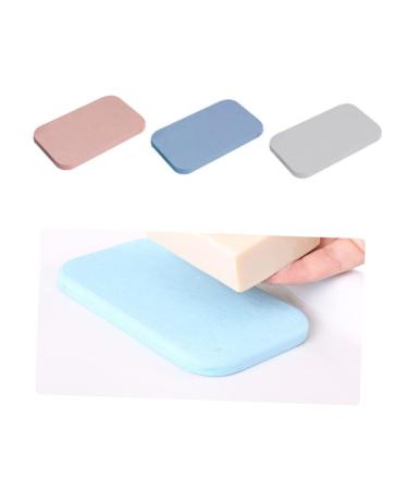 Ciieeo 2pcs Silicone Soap Holder Diatomite Soap Pad Soap Silicone Pad Soap Dishes for Bathroom Soap Holder for Shower Rectangle