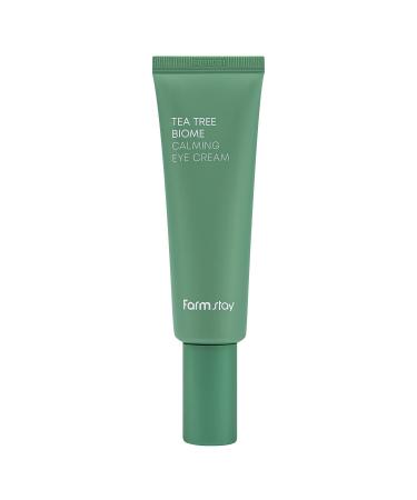 FARMSTAY Tea Tree Biome Calming Eye Cream - Daily Eye Wrinkle Cream  Korean Skin Care  Anti-Wrinkle Eye Cream for Dark Circles  Tea Tree Eye Cream  Wrinkle Improvement  1.69 Fl. Oz / 50ml