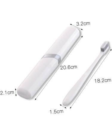 Gatuida Travel Toothbrush Organizer - Premium Toothbrush Case for Adults | Durable & Portable PP Holder in White - Buy Online on GoSupps.com