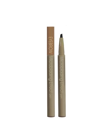 SEAHOME Long-Lasting Microblading Effect Pen   3Colors Waterproof Quick Drying Non Fading Liquid Eyebrow pencil Creates Daily Natural Brows Makeup (Chestnut)