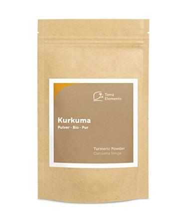 Terra Elements Organic turmeric powder 200g I 100% pure I vegan I raw quality