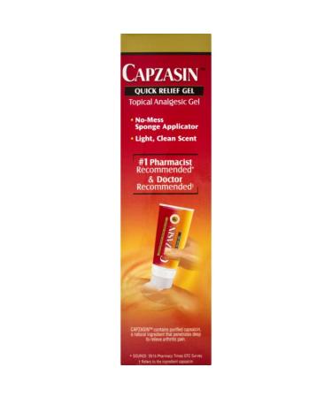 Capzasin Arthritis Pain Relief Quick Relief Gel 1.5 oz - Pack of 2 - Buy Online on GoSupps.com