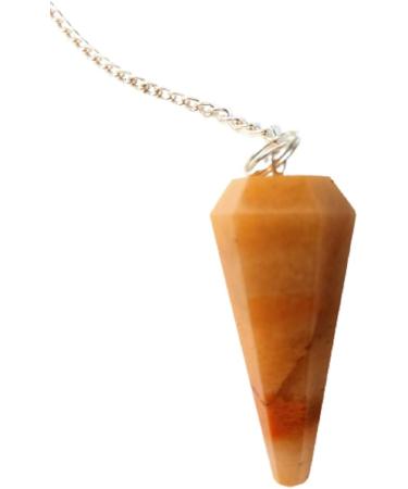 Yellow Calcite Crystal Pendulum Dowsing Dowser Healing Crystals Orgonite Point Scrying Gemstone - Buy Online on GoSupps.com