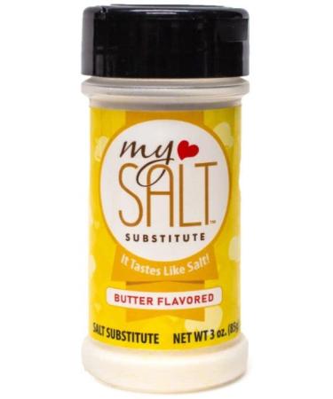 MySALT Butter Flavored Salt Substitute  100% Salt Free - Sprinkle on Popcorn, Potatoes, Fresh Corn & Vegetables