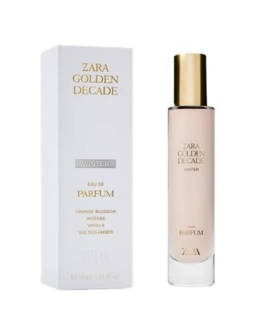 Zara Golden Decade Winter Women's Perfume Eau de Parfum 30ml (1.0 fl oz) Mandarin Jasmine & Black Vanilla Notes
