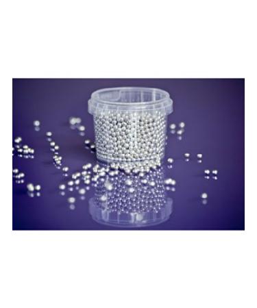 100g Silver Edible 4mm Tiny Sugar Pearls/Balls for Cake Cupcake Sprinkles Dec...