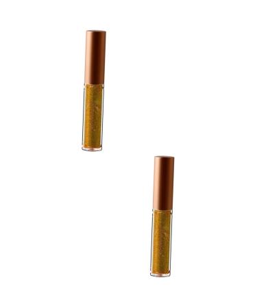 FOMIYES 2pcs Eyeliner Pencil Liquid Eyeshadow Pearlescent Liquid Eyeliner Eye Shadow Metallic Color Miss Set 1 count (Pack of 1) 03x2pcs