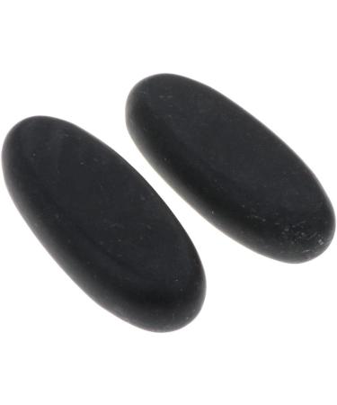 Bothyi Pack of 2pieces Heated Warmer Rocks for Spa Massage Relaxation 8x3.2x1.5cm - Buy Online on GoSupps.com
