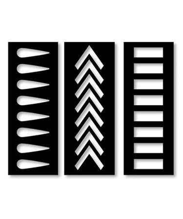 Makeup Swatch Sticker Stencil 6 Pack of Vinyl Swatch Stencils Makeup Artist Supplies Beauty Supply