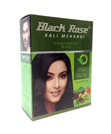 Nexxa Black Rose Kali Mehandi - 60 Sachets (10gm Each) & Free Hair Dye Brush | International Shipping Available - Buy Online on GoSupps.com